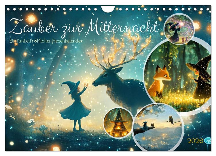 Produktbild: Zauber zur Mitternacht (Wandkalender 2026 DIN A4 quer), CALVENDO Monatskalender