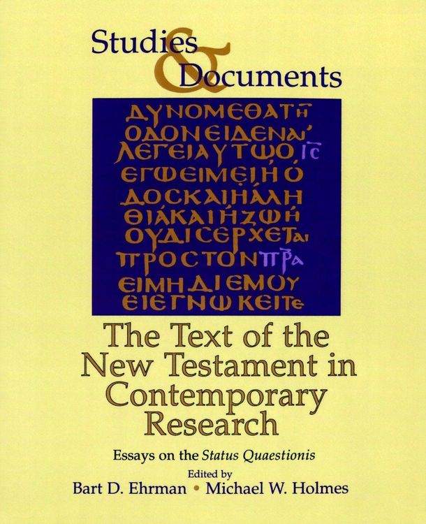 Produktbild: The Text of the New Testament in Contemporary Research