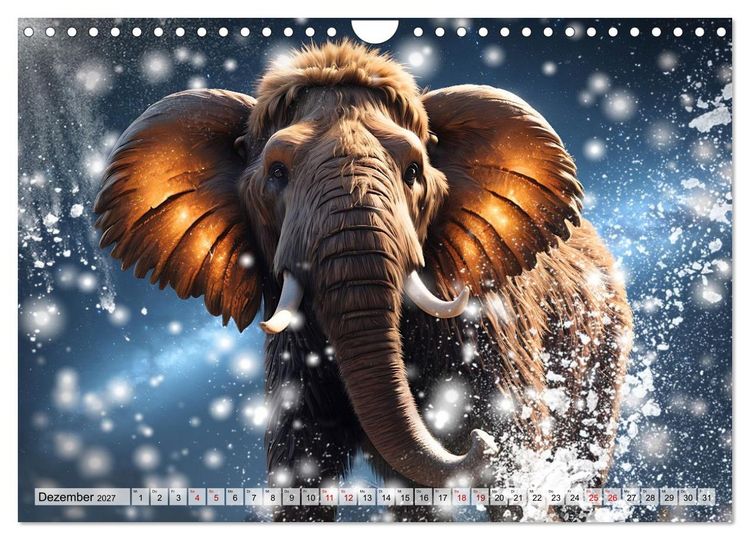 Produktbild: Pr&auml;historische Kinderstube - niedliche Tierkinder der Urzeit (Wandkalender 2027 DIN A4 quer), CALVENDO Monatskalender