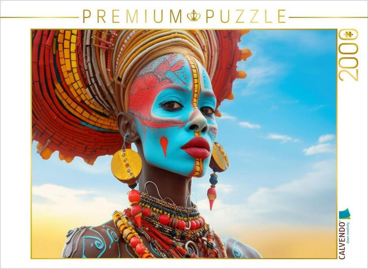 Produktbild: CALVENDO Puzzle Surrealismus trifft Massai-Kultur | 2000 Teile Lege-Gr&ouml;&szlig;e 90x67cm Foto-Puzzle f&uuml;r gl&uuml;ckliche Stunden