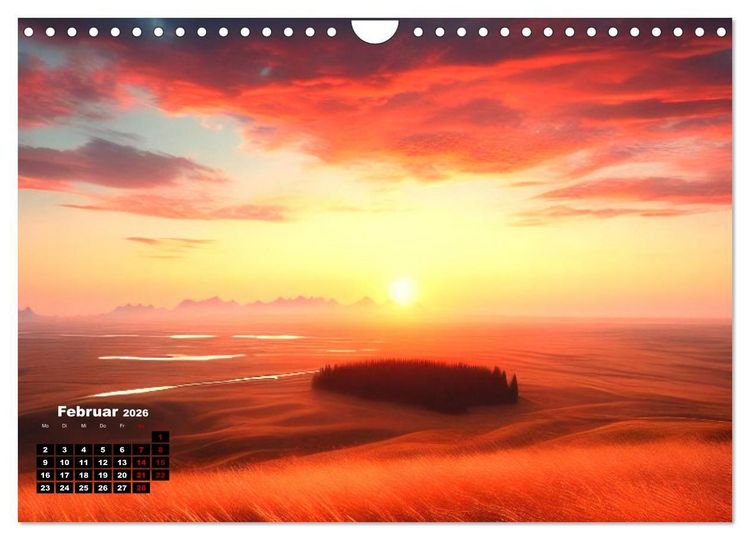 Produktbild: Pr&auml;rie Welten - Ein Kalender, der die Seele der Pr&auml;rie einf&auml;ngt. (Wandkalender 2026 DIN A4 quer), CALVENDO Monatskalender