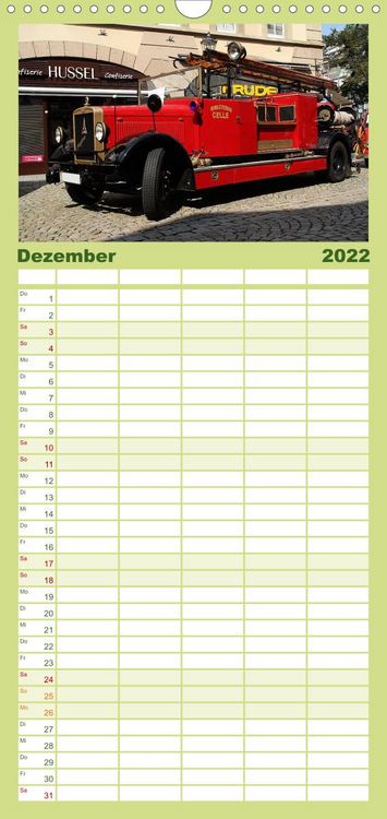Produktbild: Familienplaner Oldtimer vergangenger Jahrzehnte (Wandkalender 2022 , 21 cm x 45 cm, hoch)