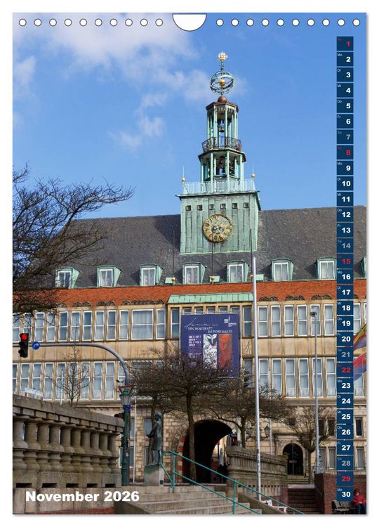 Produktbild: Emden - Sehenswertes der Seehafenstadt (Wandkalender 2026 DIN A4 hoch), CALVENDO Monatskalender