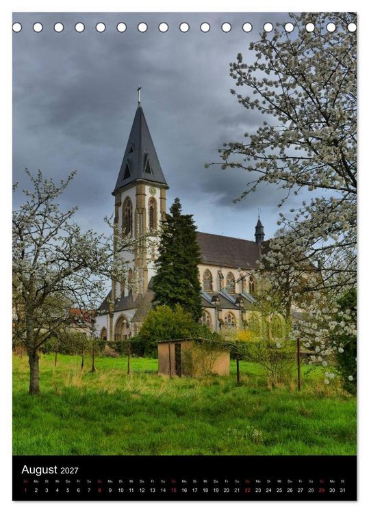 Produktbild: Sa(ar)krale Baukunst - Kirchenarchitektur im Saarland (Tischkalender 2027 DIN A5 hoch), CALVENDO Monatskalender