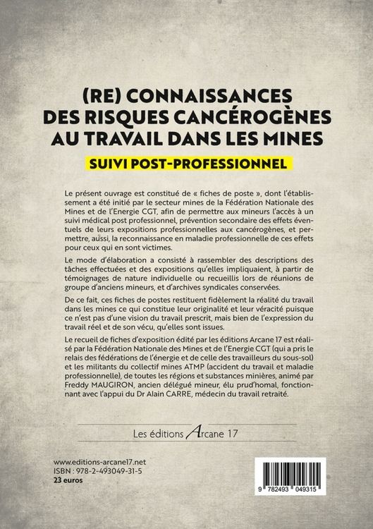 Produktbild: Risques du travail dans mines en