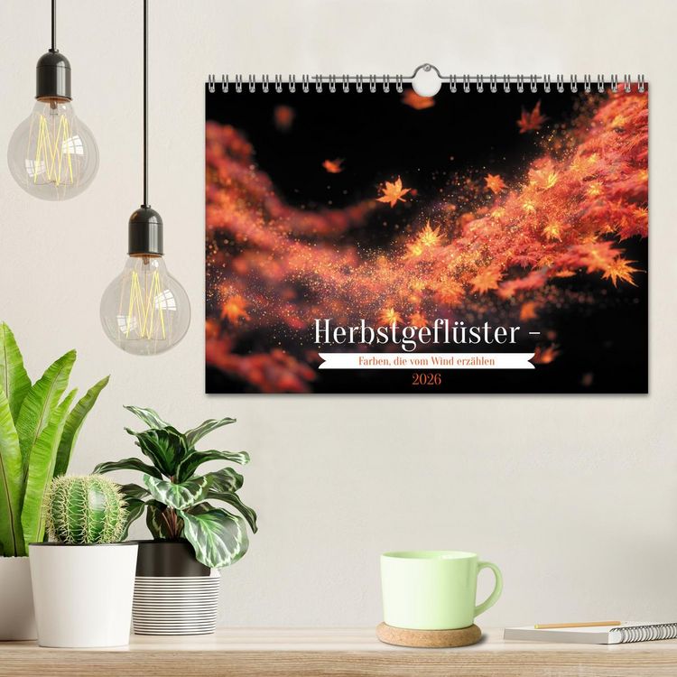 Produktbild: Herbstgefl&uuml;ster - Farben, die vom Wind erz&auml;hlen (Wandkalender 2026 DIN A4 quer), CALVENDO Monatskalender