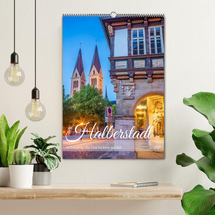 Produktbild: Halberstadt - Architektur, die Geschichten erz&auml;hlt (Wandkalender 2027 DIN A2 hoch), CALVENDO Monatskalender