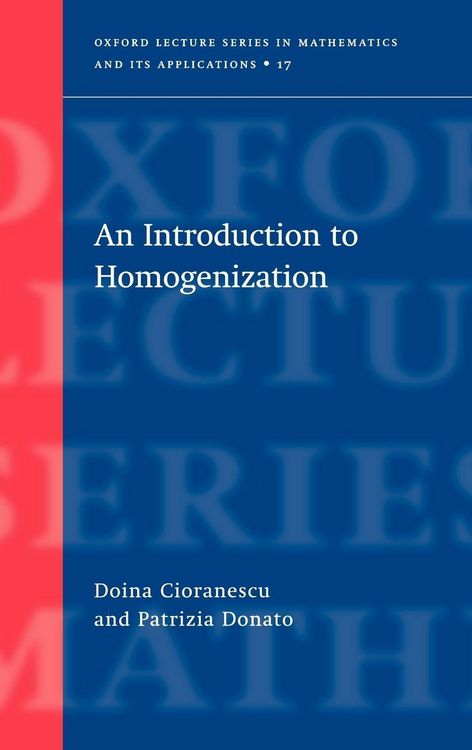 Produktbild: An Introduction to Homogenization