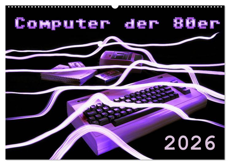 Produktbild: Computer der 80er (Wandkalender 2026 DIN A2 quer), CALVENDO Monatskalender