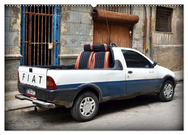 Produktbild: FIAT - Italienische Oldtimer in Kuba (hochwertiger Premium Wandkalender 2025 DIN A2 quer), Kunstdruck in Hochglanz