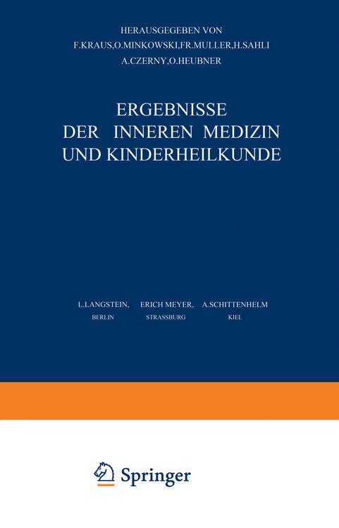Produktbild: Ergebnisse der Inneren Medizin und Kinderheilkunde