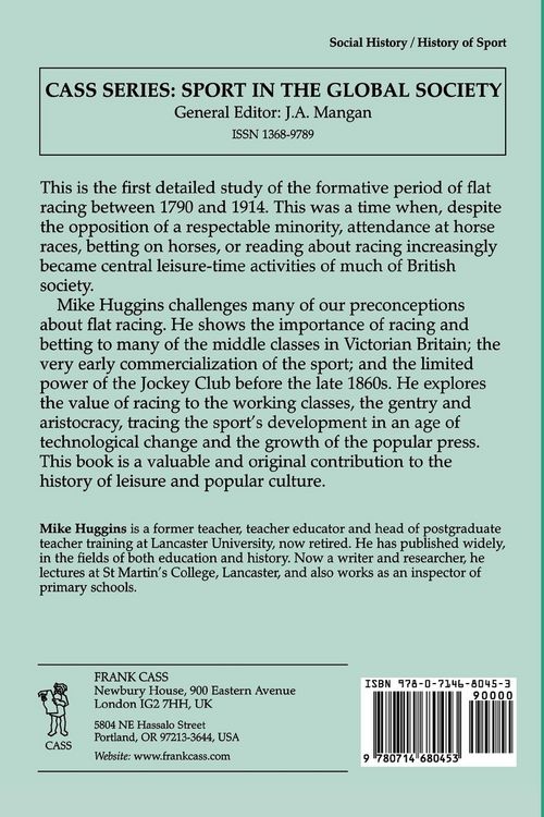 Produktbild: Flat Racing and British Society, 1790-1914