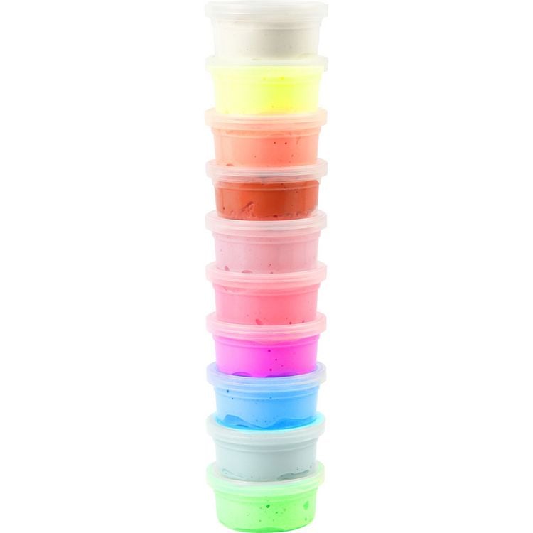 Produktbild: Creativ Company Silk Clay&reg;, Basic 2, sortierte Farben, 10x40 g