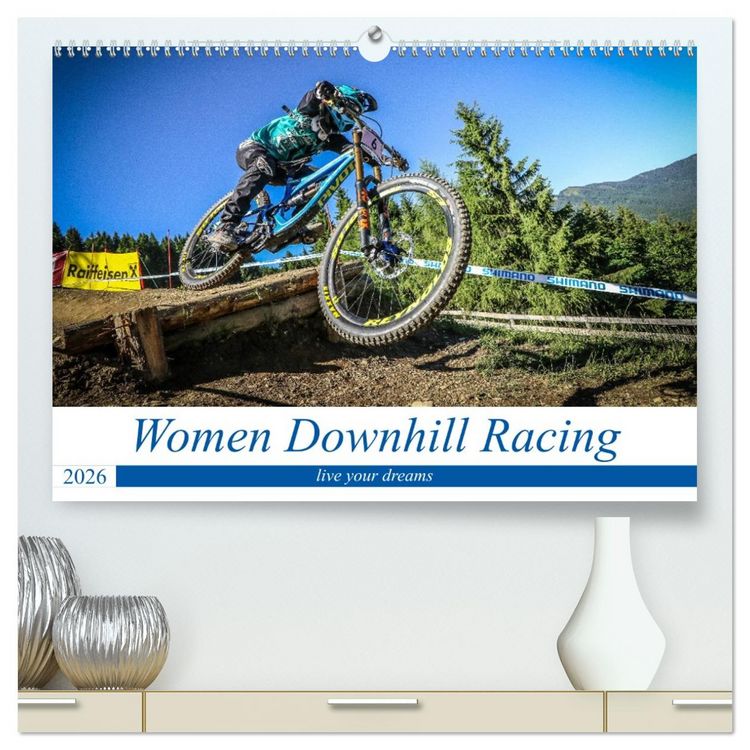 Produktbild: Women Downhill Racing (hochwertiger Premium Wandkalender 2026 DIN A2 quer), Kunstdruck in Hochglanz