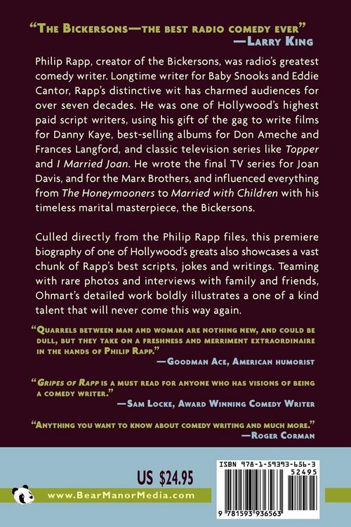 Produktbild: The Gripes of Rapp the Auto/Biography of the Bickersons' Creator, Philip Rapp
