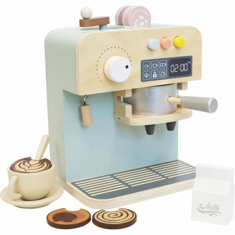 Produktbild: SpielMaus K&uuml;ce Holz Kapsel-Kaffeemaschine, mit Zubeh&ouml;r