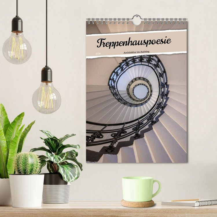 Produktbild: Treppenhauspoesie &ndash; Architektur im Aufstieg (Wandkalender 2026 DIN A4 hoch), CALVENDO Monatskalender