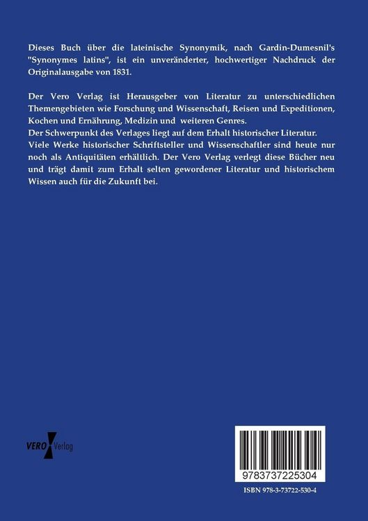 Produktbild: Lateinische Synonymik