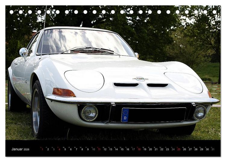 Produktbild: Opel GT Der Kalender (Tischkalender 2026 DIN A5 quer), CALVENDO Monatskalender