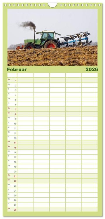 Produktbild: Familienplaner 2026 - Landwirtschaft - Maschinen im Einsatz mit 5 Spalten (Wandkalender, 21 x 45 cm) CALVENDO