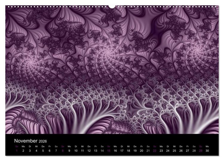 Produktbild: Die Farbe Lila (Wandkalender 2026 DIN A2 quer), CALVENDO Monatskalender