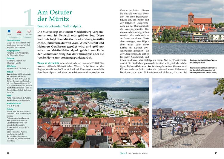 Radtouren am Wasser Mecklenburgische Seenplatte