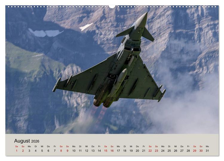 Produktbild: Kampfjet Eurofighter Typhoon (hochwertiger Premium Wandkalender 2026 DIN A2 quer), Kunstdruck in Hochglanz