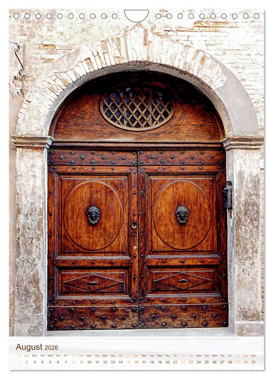 Produktbild: Umbrian Doorways (Wall Calendar 2026 DIN A4 portrait), CALVENDO 12 Month Wall Calendar