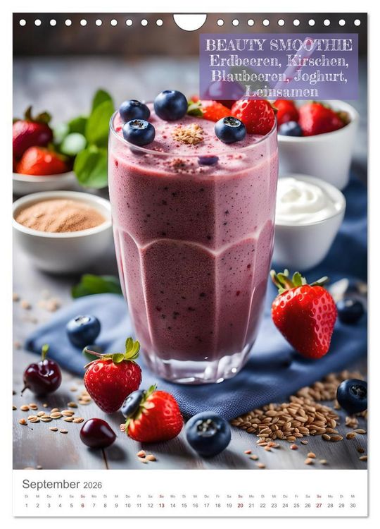 Produktbild: Vitamine im Glas - Gesunde Smoothie Kreationen (Wandkalender 2026 DIN A4 hoch), CALVENDO Monatskalender