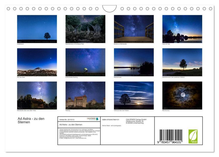 Produktbild: Ad Astra - zu den Sternen (Wandkalender 2026 DIN A4 quer), CALVENDO Monatskalender