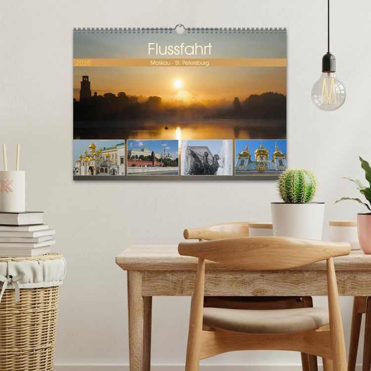 Produktbild: Flussfahrt Moskau - St. Petersburg (Wandkalender 2026 DIN A3 quer), CALVENDO Monatskalender