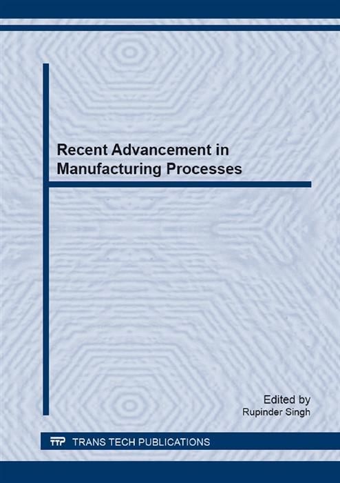 Produktbild: Recent Advancement in Manufacturing Processes