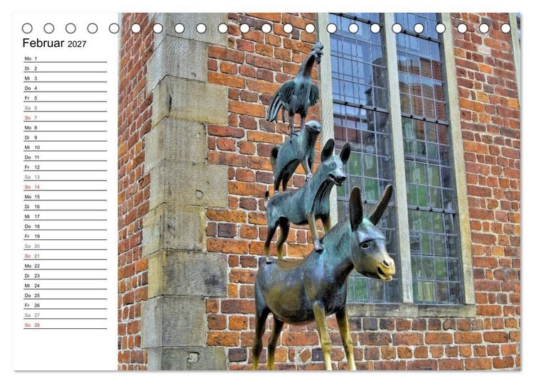 Produktbild: Bremen ganz nah (Tischkalender 2027 DIN A5 quer), CALVENDO Monatskalender