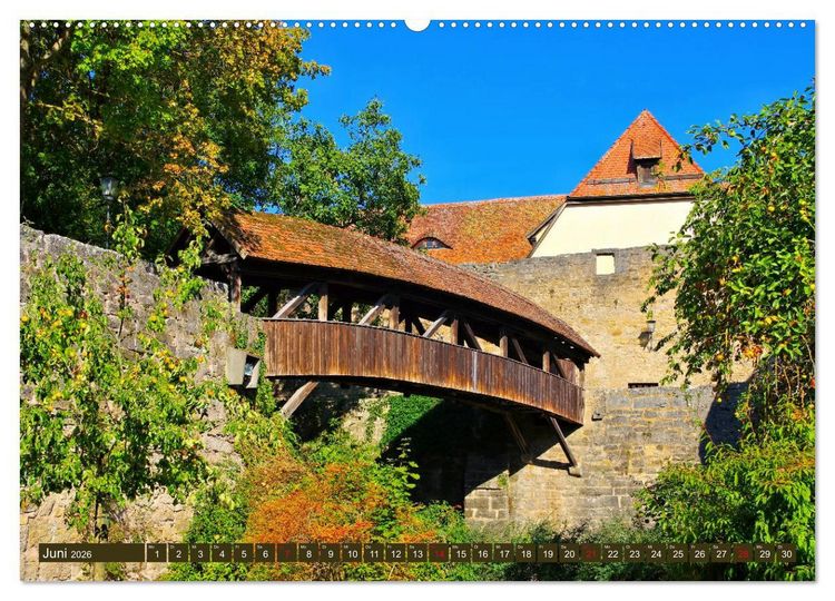 Produktbild: Rothenburg o. d. Tauber - Perle des Taubertales (hochwertiger Premium Wandkalender 2026 DIN A2 quer), Kunstdruck in Hochglanz