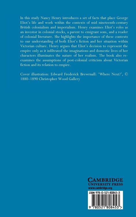 Produktbild: George Eliot and the British Empire