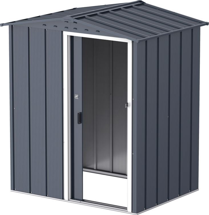 Produktbild: Metall Ger&auml;tehaus 163x112 Gartenhaus Schiebet&uuml;r