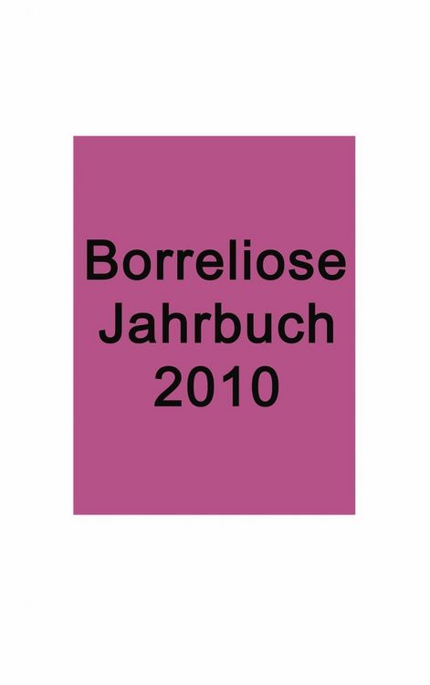 Produktbild: Borreliose Jahrbuch 2010
