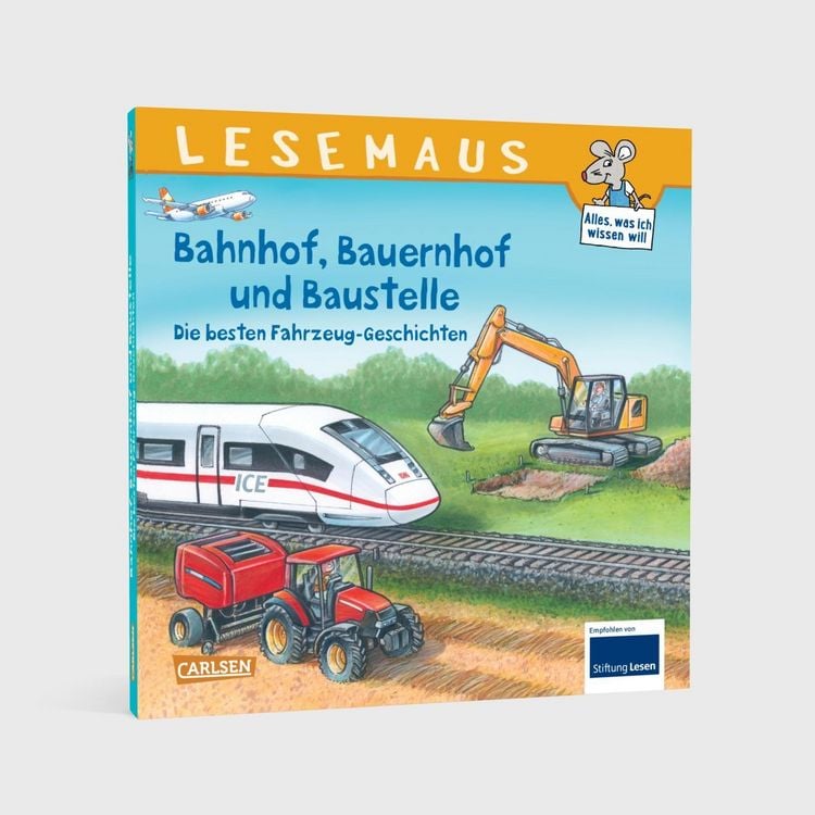 Produktbild: LESEMAUS Sonderb&auml;nde: Bahnhof, Bauernhof und Baustelle &ndash; Die besten Fahrzeug-Geschichten