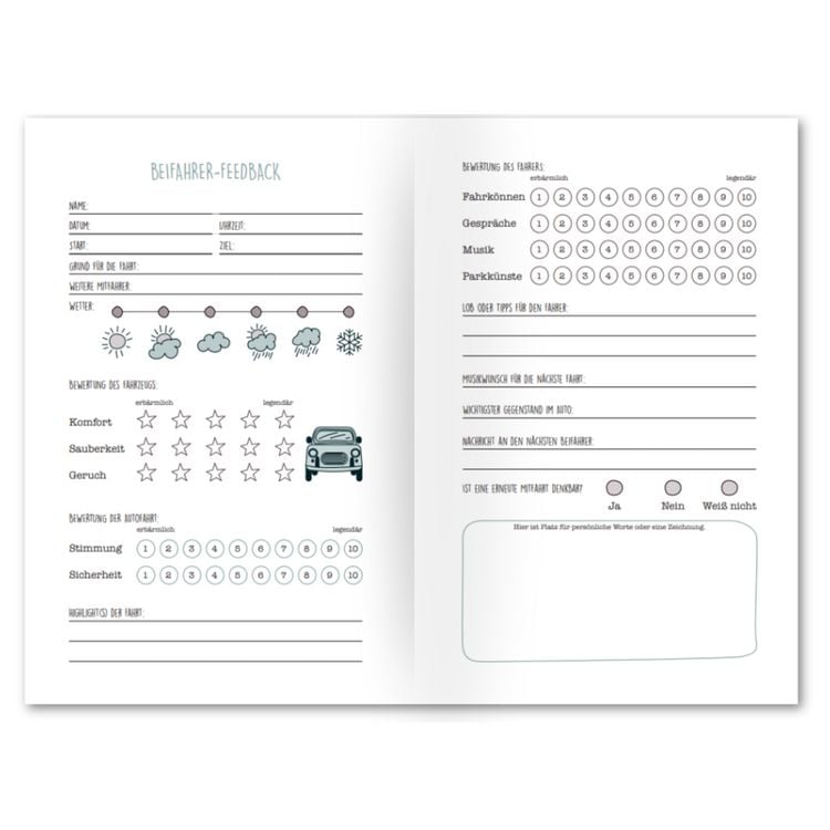 Produktbild: Beifahrer-G&auml;stebuch zum 18. Geburtstag - Kreatives Auto-G&auml;stebuch f&uuml;r Fahranf&auml;nger, F&uuml;hrerschein & Neues Auto
