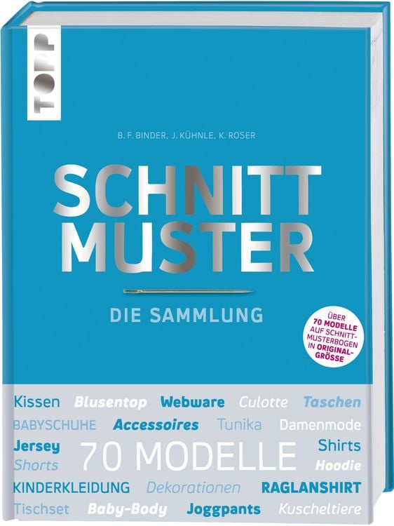 Produktbild: Schnittmuster. Die Sammlung. Mit 8 Schnittmusterbogen in praktischer Tasche.
