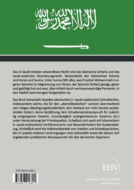 Produktbild: Das saudi-arabische Rechtssystem