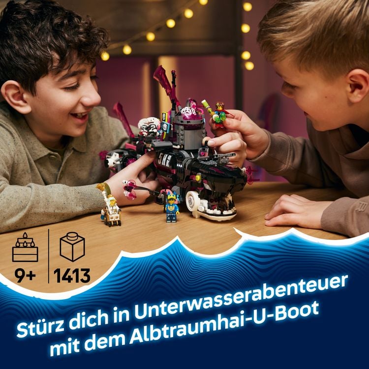 Produktbild: LEGO DREAMZzz 71500 Albtraumhai-U-Boot, Kreatives Kinder Spielzeug