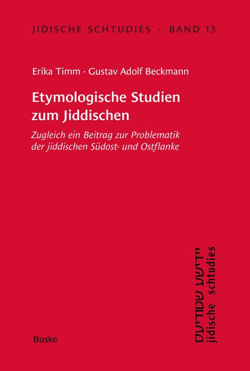 Produktbild: Etymologische Studien zum Jiddischen