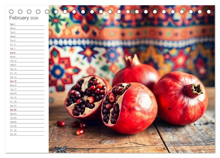 Produktbild: Superfood Dreams - AI art for gourmets (Desk Calendar 2026 DIN A5 landscape), CALVENDO 12 Month DeskCalendar