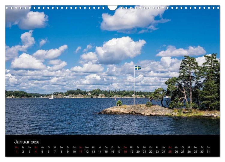 Produktbild: Sch&auml;rengarten an der schwedischen Ostk&uuml;ste (Wandkalender 2026 DIN A3 quer), CALVENDO Monatskalender