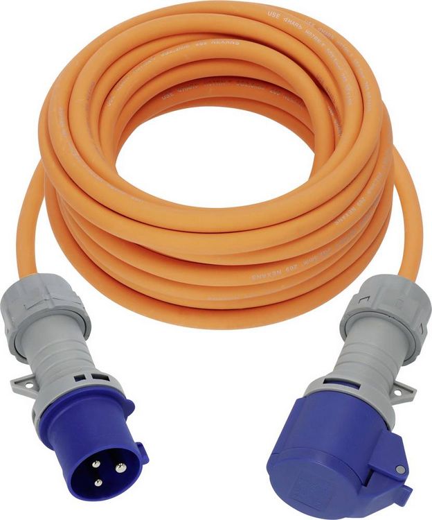 Produktbild: Brennenstuhl 1167650410 Strom Camping-CEE-Verl&auml;ngerungskabel Blau, Grau, Orange 10 m H07RN-F 3G 2,5 mm&sup2;