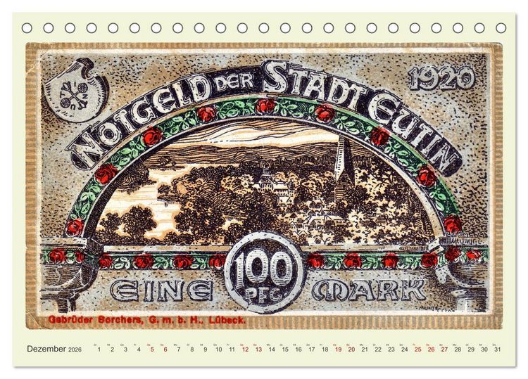 Produktbild: Gru&szlig; aus Eutin (Tischkalender 2026 DIN A5 quer), CALVENDO Monatskalender