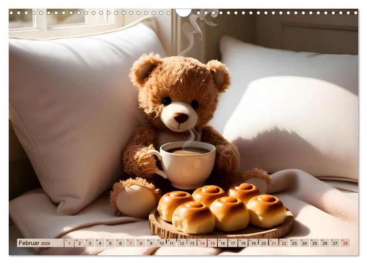 Produktbild: Einfach b&auml;rig - Eine b&auml;rige Reise durch den Teddyalltag (Wandkalender 2026 DIN A3 quer), CALVENDO Monatskalender