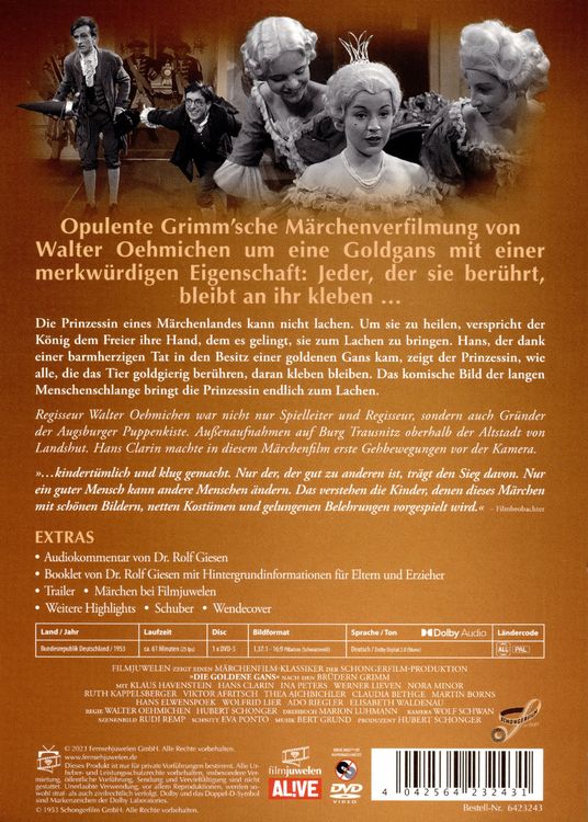 Produktbild: Die goldene Gans (1953) (Filmjuwelen / Schongerfilm-M&auml;rchen)