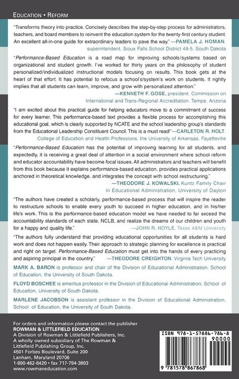 Produktbild: Performance-Based Education